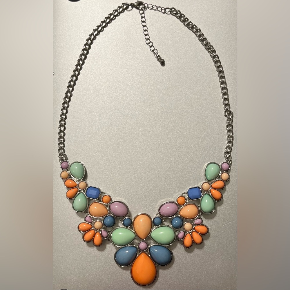Multi-Color Statement Necklace